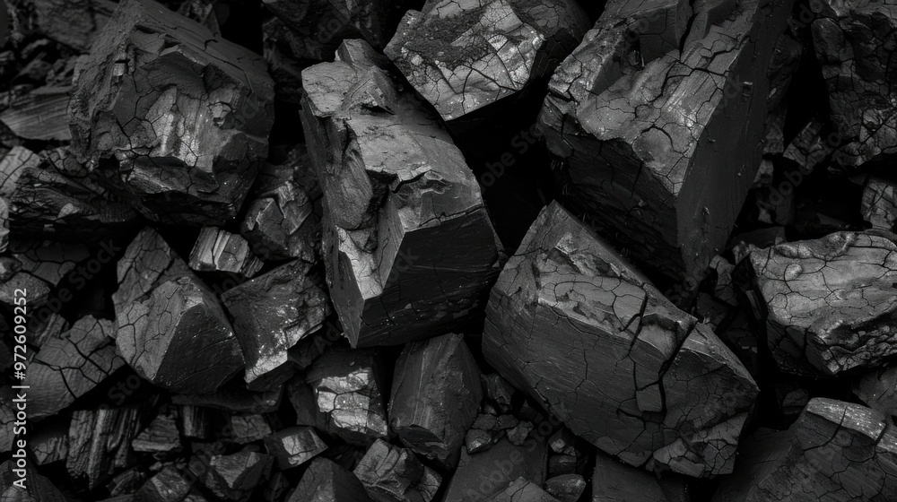 black and white photo highlighting the textures of coal black and white photo highlighting the textures of coal