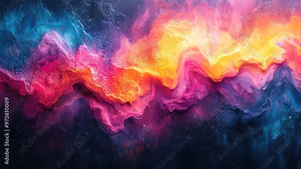 Abstract Oil Painting Texture with Vivid Swirls Abstract Oil Painting Texture with Vivid Swirls