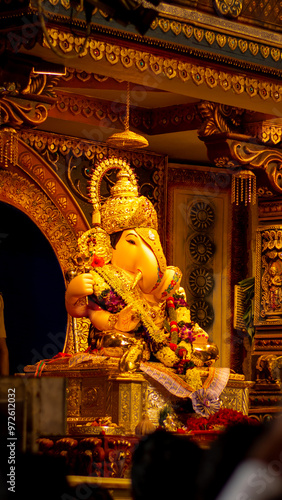 2024 Ganesh Chaturthi Shreemant Dagdusheth Halwai Ganapati during Ganesh Festival in Pune, Maharashtra