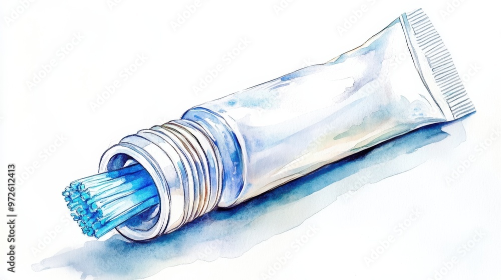 Innovative toothpaste design featuring a squeezable tube with integrated toothbrush bristles for convenient oral care Innovative toothpaste design featuring a squeezable tube with integrated toothbrush bristles for convenient oral care