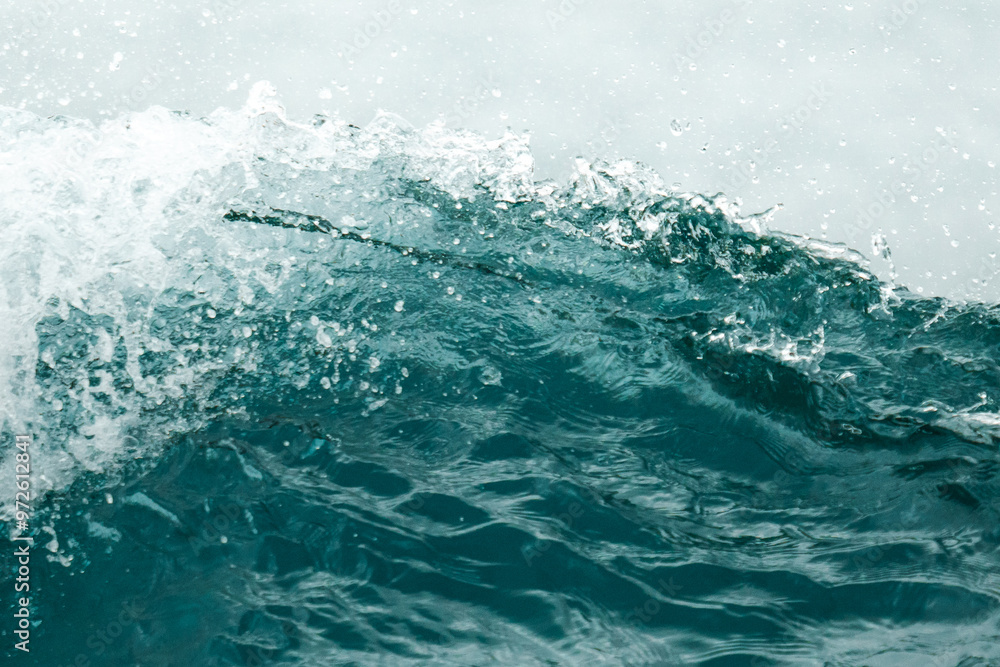 details of waves with foam details of waves with foam