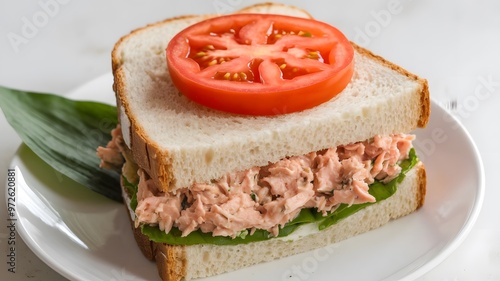 Vegetable sandwich with tuna