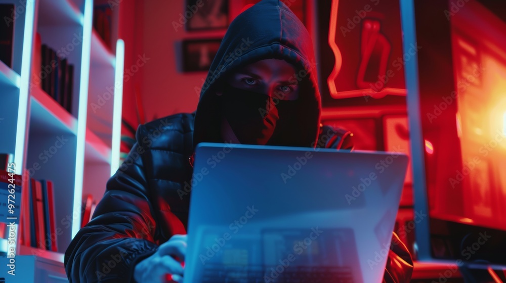 Conceptual photo of theft. Hackers use laptop to steal credit card data. Conceptual photo of theft. Hackers use laptop to steal credit card data.