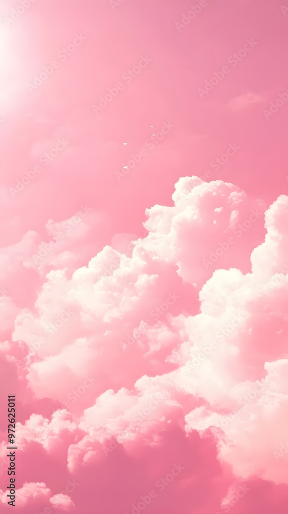 Fototapeta premium pink sky background