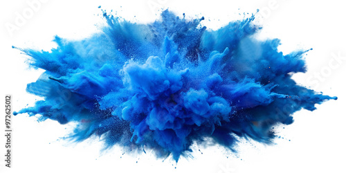 blue color explosion PNG Transparent