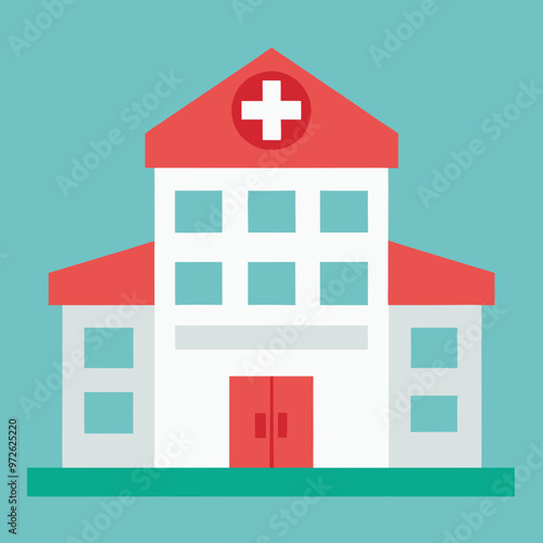 vector illustration of hospital