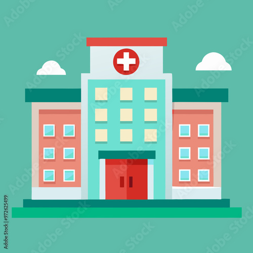 vector illustration of hospital