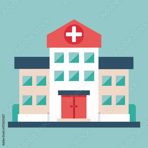 vector illustration of hospital