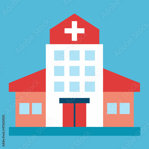 vector illustration of hospital