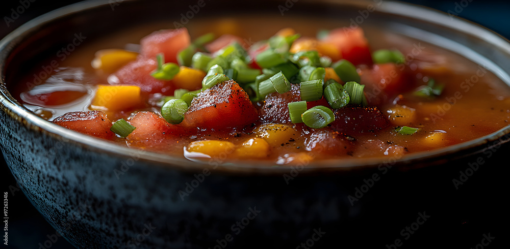 “Top-Down View of Traditional Spanish Gazpacho Soup”
“Top-Down View of Traditional Spanish Gazpacho Soup”