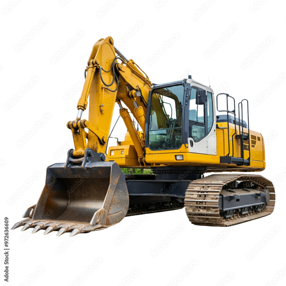 Bulldozer isolated on a transparent background Bulldozer isolated on a transparent background