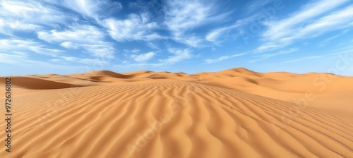 Endless dunes under a cloudy sky The mesmerizing beauty of the Sahara Desert, Morocco.