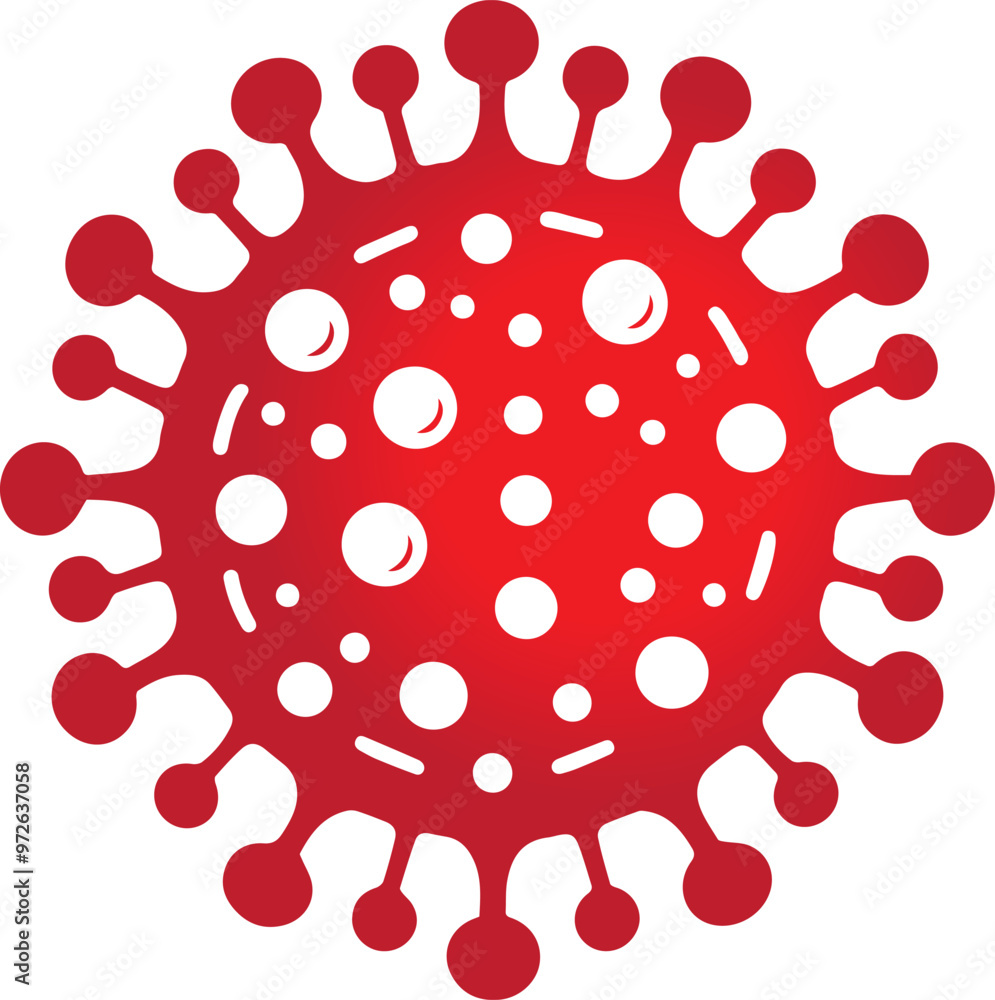 virus diseases icon flat vector. virus diseases icon flat vector.