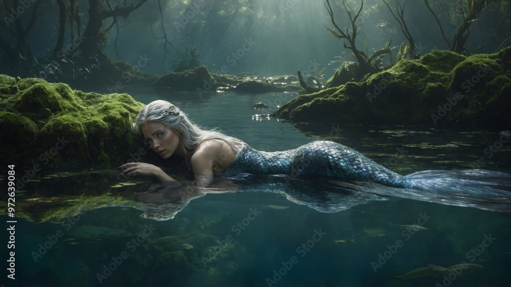 Fototapeta premium women in the water