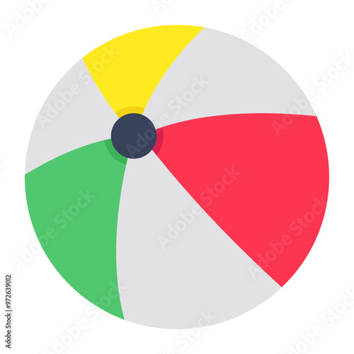 Free Download Editable design icon of beach ball  - GFXLoad