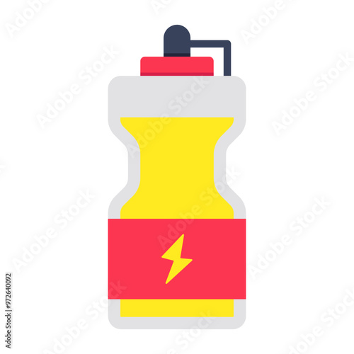 An editable design icon of water bottle 