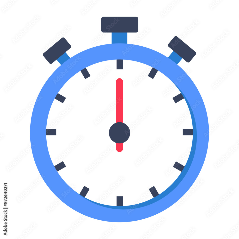 A modern design icon of stopwatch A modern design icon of stopwatch