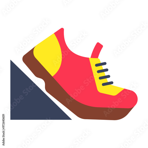 An editable design icon of runner