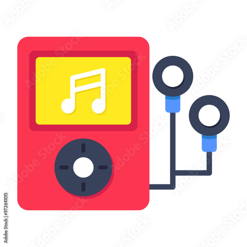 Vector design of mp3 player 