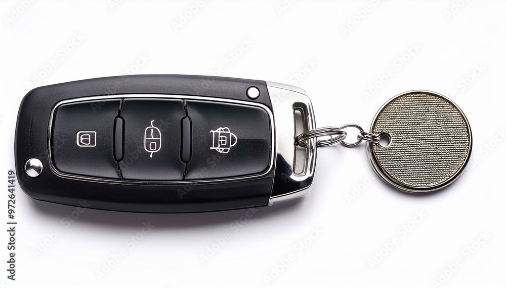 Sleek and Secure: Modern Car Flip Key with Trinket – Top View Sleek and Secure: Modern Car Flip Key with Trinket – Top View