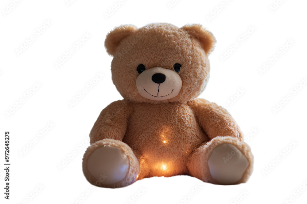 a stuffed bear with lights a stuffed bear with lights