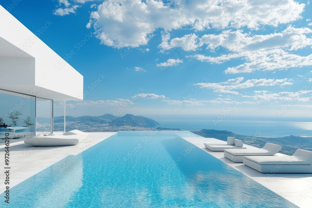 Modern Luxury Villa, Infinity Pool, Sunbeds, and Stunning Sea View. Perfect Vacation Rental. Modern Luxury Villa, Infinity Pool, Sunbeds, and Stunning Sea View. Perfect Vacation Rental.