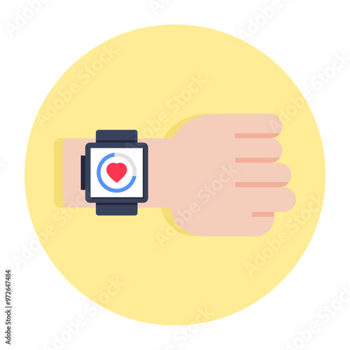 Modern design icon of fitness tracker