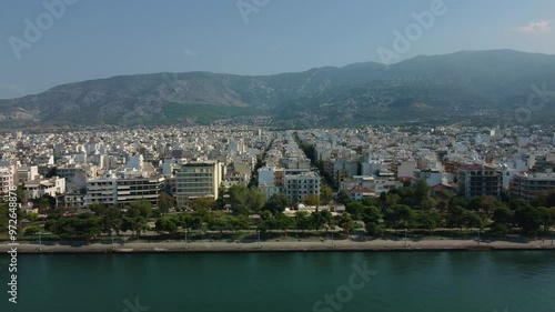 Low drone flight 4k, Harbor of Volos, Thessaly, Central Greece. 
