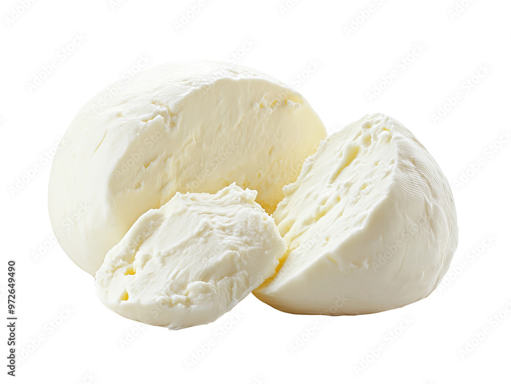 Fresh, creamy cheese isolated white background Fresh, creamy cheese isolated white background