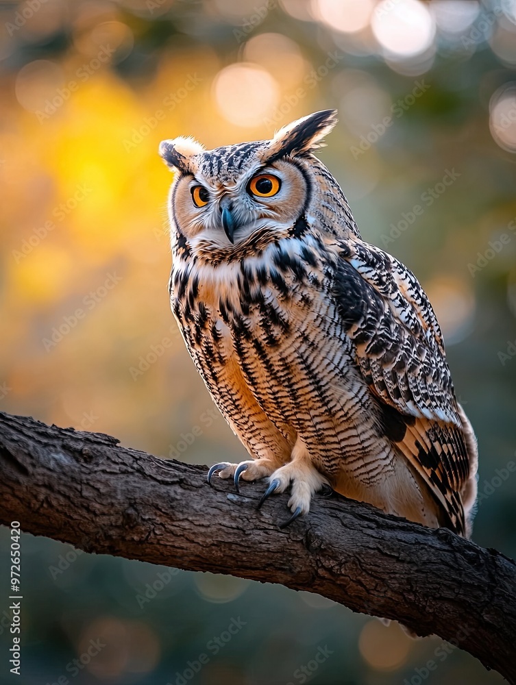 Fototapeta premium owl isolated on paper background