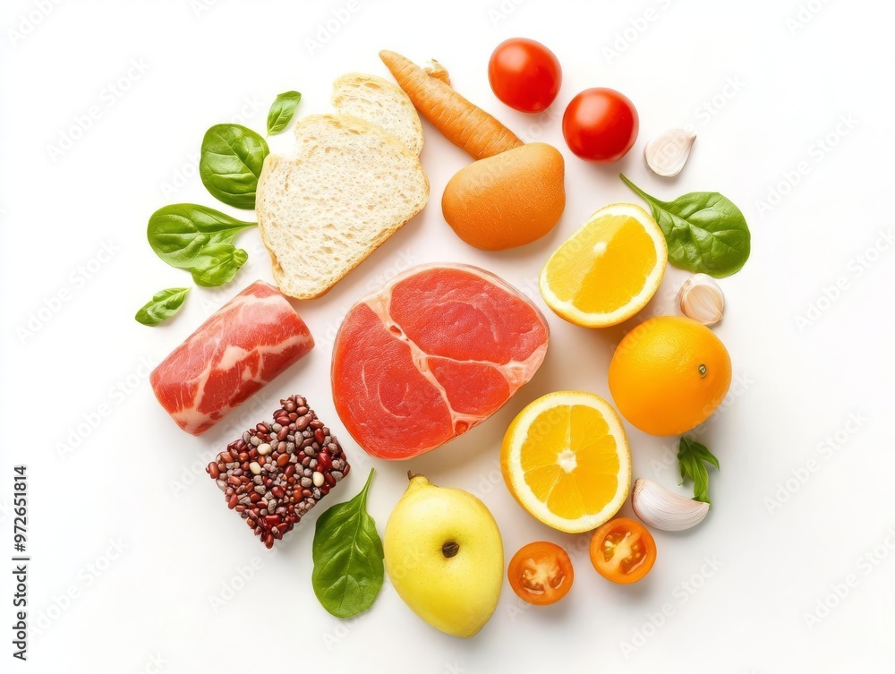 Naklejka premium Discover the Power of NutrientDense Meals An Informative Infographic on the Health Benefits of Eating Well for Optimal Wellness and Vitality