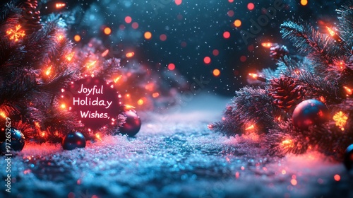 Joyful Holiday Wishes in a Winter Wonderland