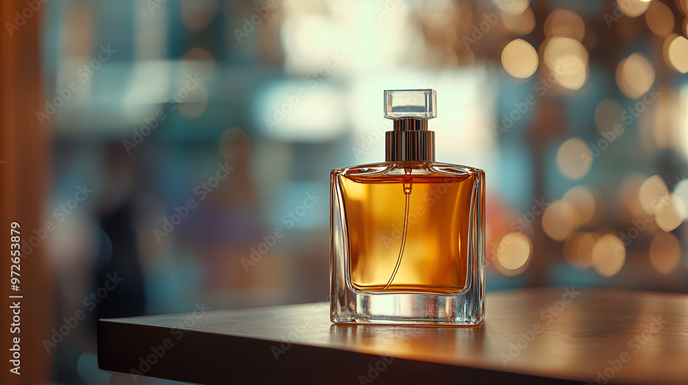 Perfume bottle with tropical leaves and flowers with podium background,Beautiful small glass perfume bottle on a mirror surface on a background of pink flowers Perfume bottle with tropical leaves and flowers with podium background,Beautiful small glass perfume bottle on a mirror surface on a background of pink flowers