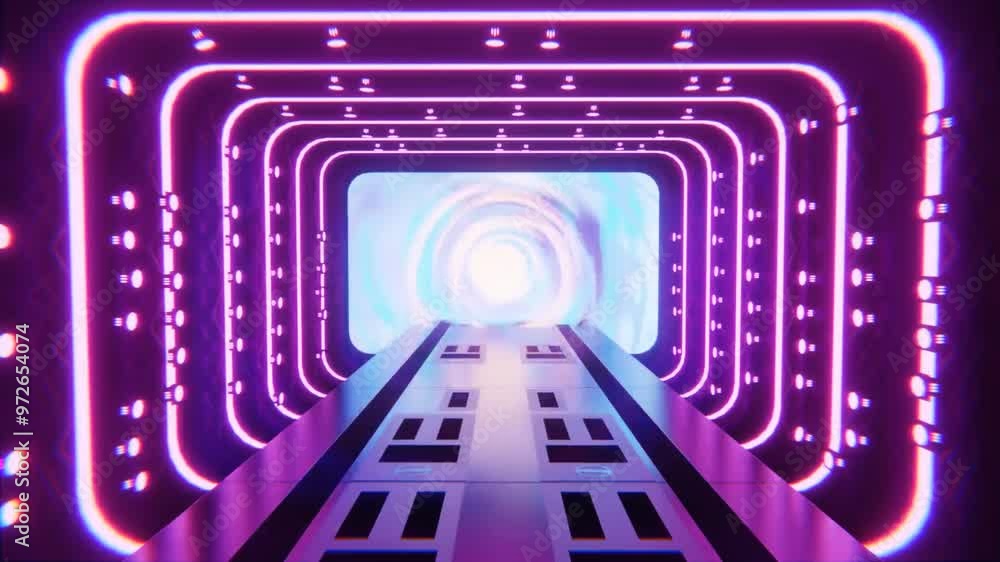 Work of machines at a factory tunnel – VJ Loop Work of machines at a factory tunnel – VJ Loop
