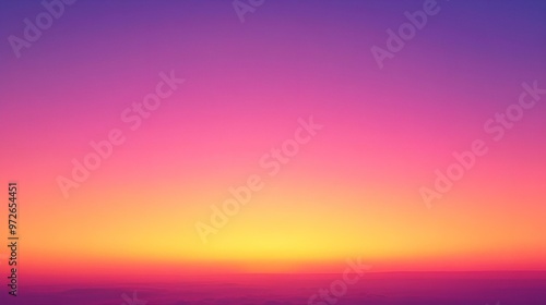 Tranquil Harmony of Colors at Sunset Over a Serene Sea