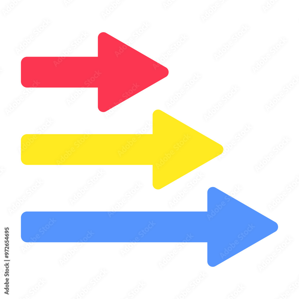 Perfect design icon of right arrows Perfect design icon of right arrows