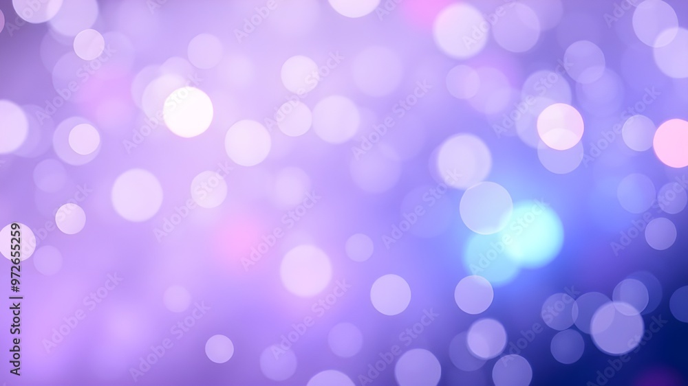 an abstract, defocused bokeh effect with various circular light spots in different shades of purple, blue, and white. an abstract, defocused bokeh effect with various circular light spots in different shades of purple, blue, and white.