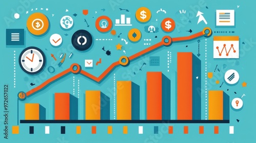 Business plan presentation with a focus on financial goals and revenue growth