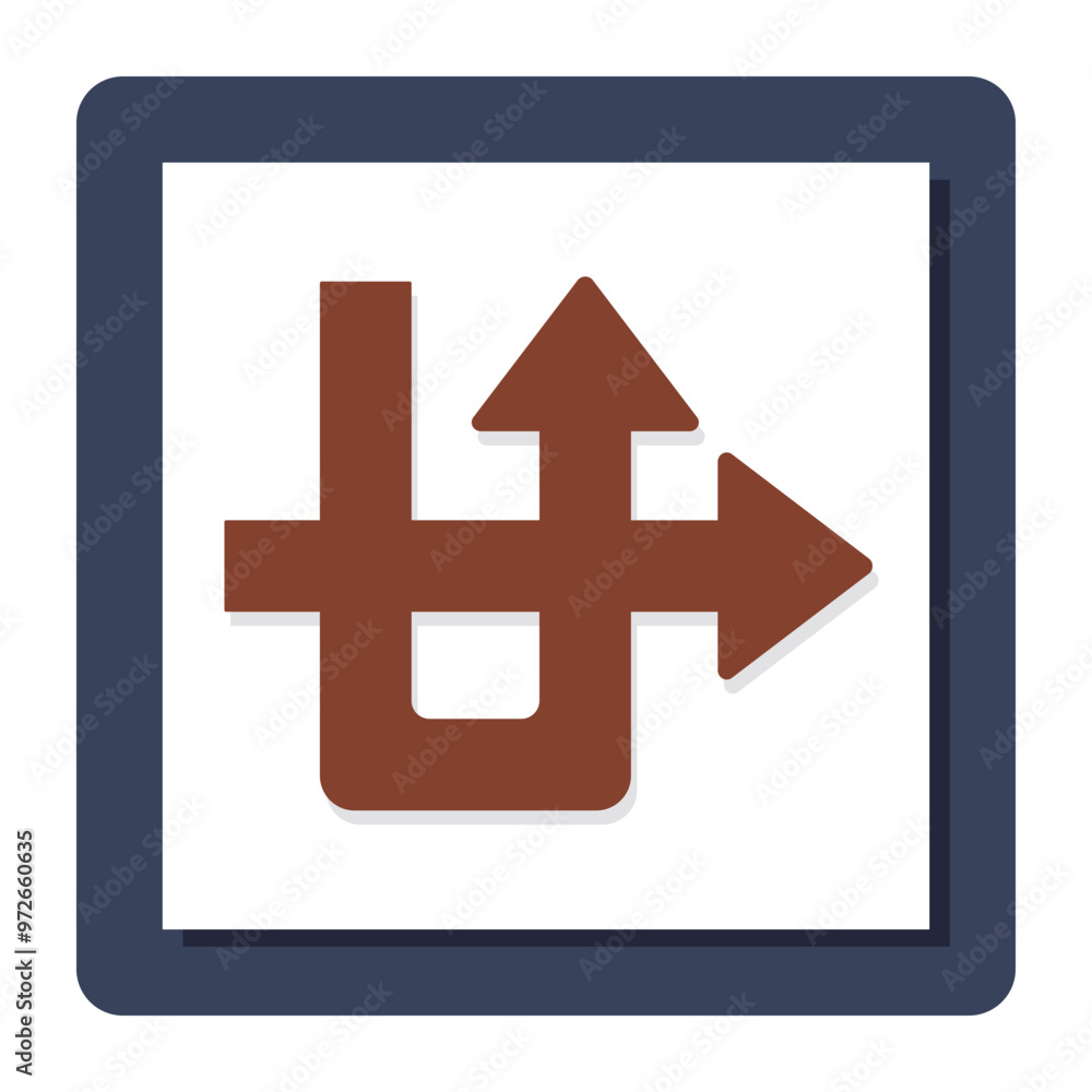 Obraz premium A trendy design icon of directional arrows