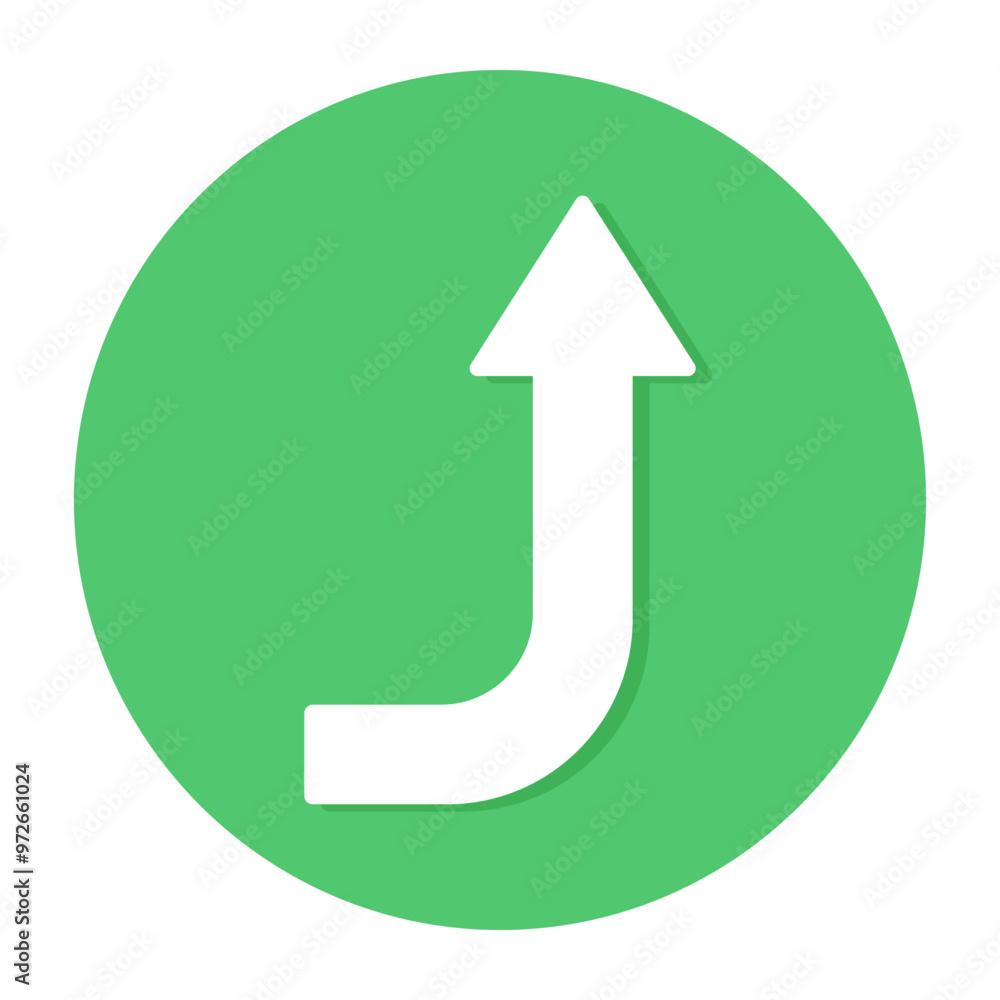 A trendy design icon of directional arrows A trendy design icon of directional arrows