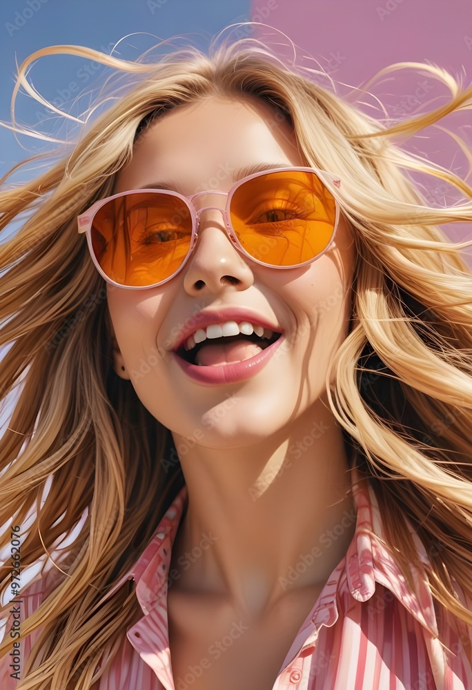 beautiful girl with glasses on vacation beautiful girl with glasses on vacation