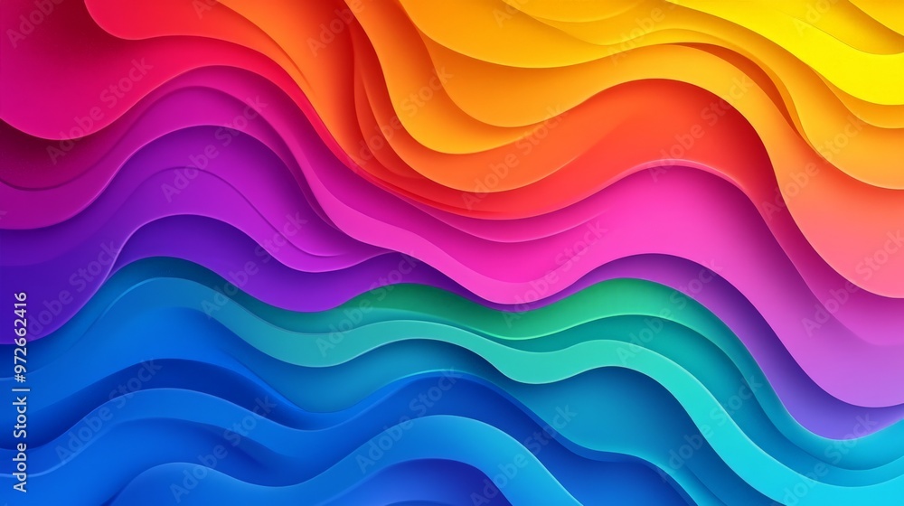 Abstract Colorful Wavy Background. Abstract Colorful Wavy Background.