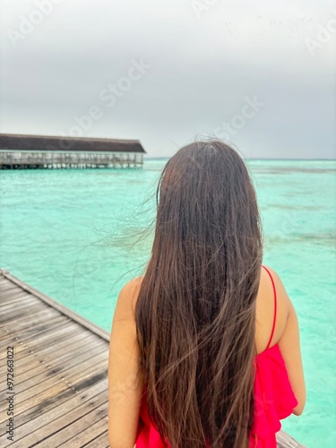 woman on the pier