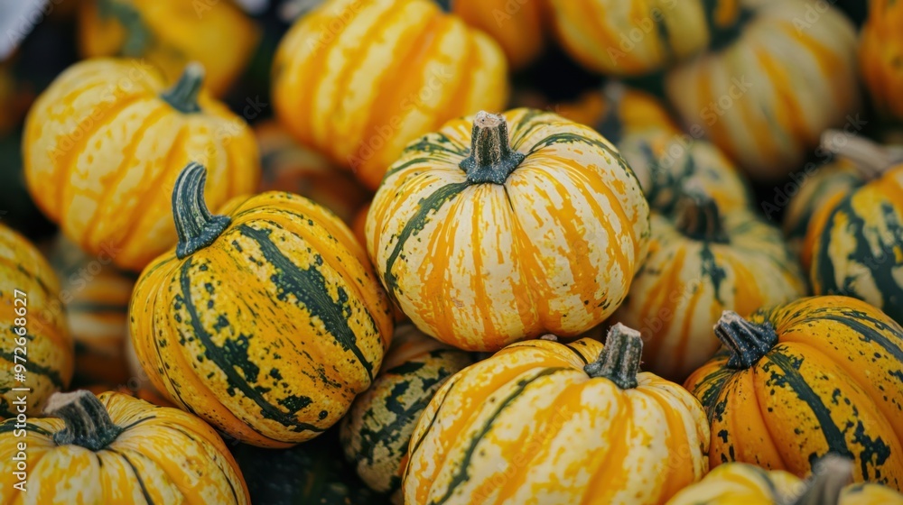 Beautiful orange Halloween pumpkins on sale at an outdoor farmers market in Germany. Natural ornamental gourds. Harvest and Thanksgiving concept. Beautiful orange Halloween pumpkins on sale at an outdoor farmers market in Germany. Natural ornamental gourds. Harvest and Thanksgiving concept.