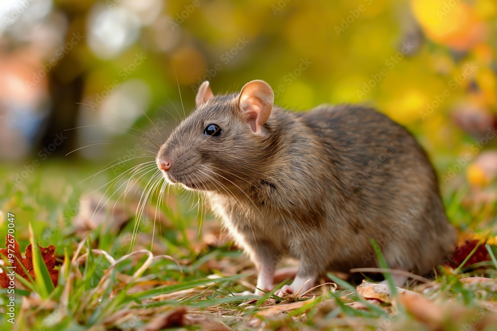 Plague-influenced rat sightings in the gardens of Paris amidst autumn foliage Plague-influenced rat sightings in the gardens of Paris amidst autumn foliage