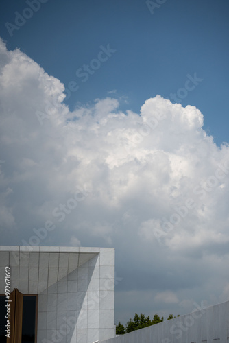 clouds over the city