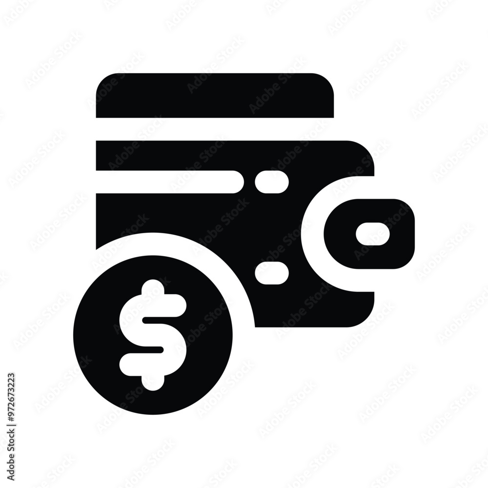 wallet icon. vector glyph icon for your website, mobile, presentation, and logo design. wallet icon. vector glyph icon for your website, mobile, presentation, and logo design.