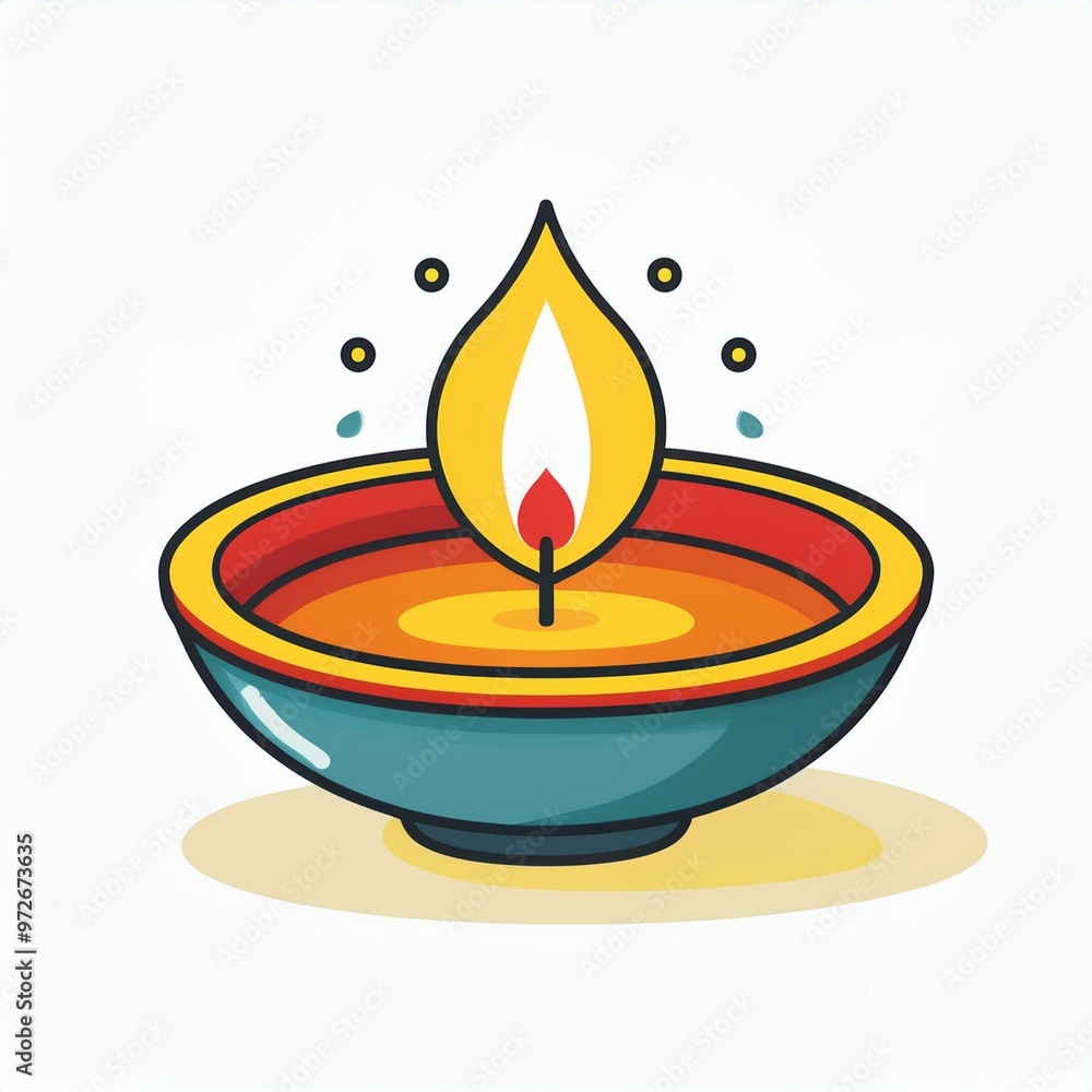 Happy Diwali diya lamp, Indian festival of lights Happy Diwali diya lamp, Indian festival of lights