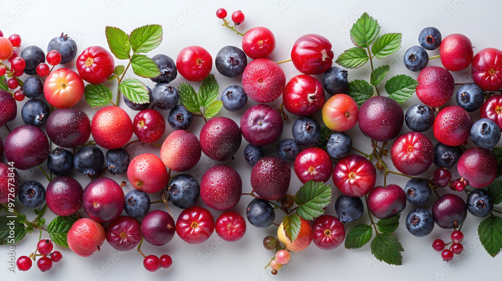 Small berries on a light background. Texture for background, wallpaper, poster, banner, card. View from above. Small berries on a light background. Texture for background, wallpaper, poster, banner, card. View from above.