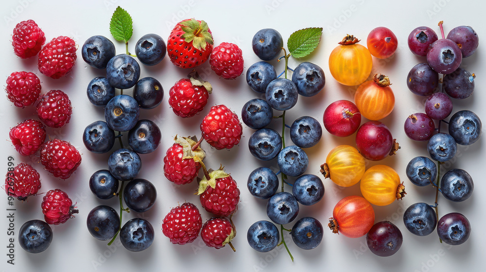 Small berries on a light background. Texture for background, wallpaper, poster, banner, card. View from above. Small berries on a light background. Texture for background, wallpaper, poster, banner, card. View from above.
